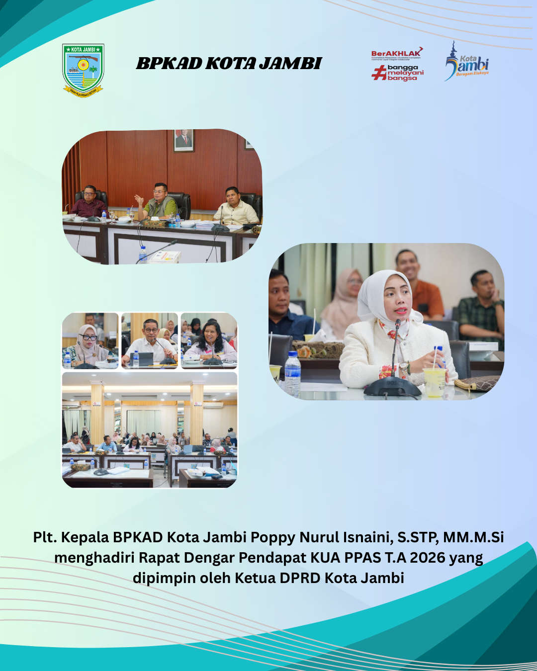 Rapat Dengar Pendapat (RDP) Tim Banggar DPRD Kota Jambi Dan TAPD pembahasab KUA PPAS T.A 2026